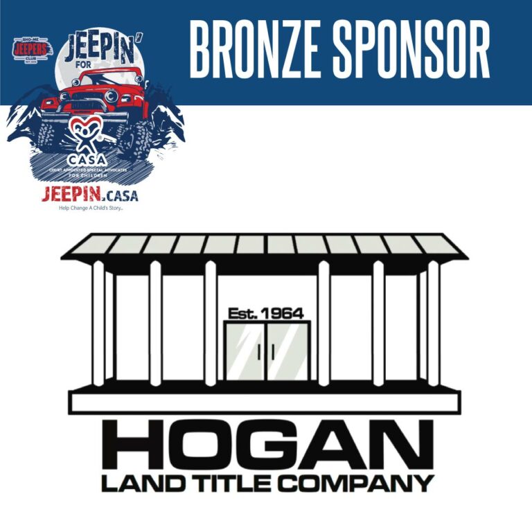 Hogan Land Title Company - Jeepin' for CASA Bronze Sponsor