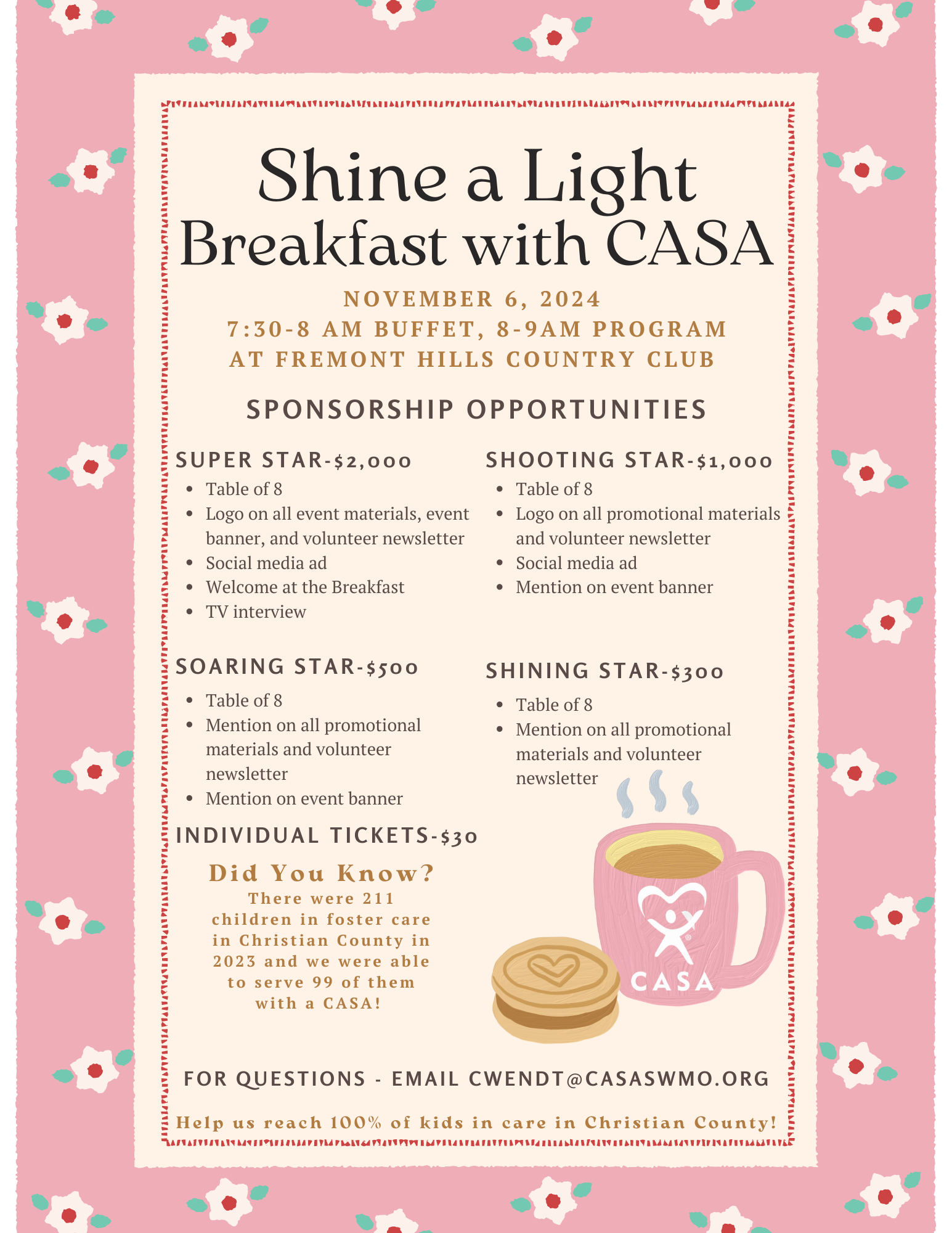 Shine a Light Breakfast with CASA